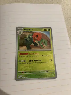 Pokemon TCG Scovillain Sv03: Obsidian Flames 025/197 Reverse Holo Rare - Image 1