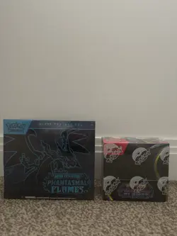 Pokemon TCG Phantasmal Flames Booster Box (36 Packs) + ETB NEW & SEALED IN HAND - Image 2
