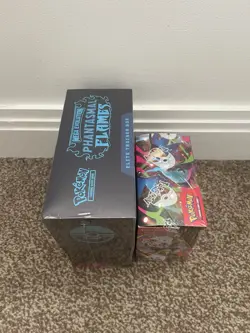 Pokemon TCG Phantasmal Flames Booster Box (36 Packs) + ETB NEW & SEALED IN HAND - Image 5