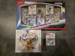 Lotto Pokemon Evoluzioni prismatiche ITA ETB +collezzione Premium Con Statuina + - Image 1