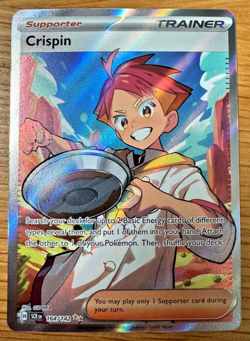 Pokemon TCG Crispin 164/142 Sv07: Stellar Crown Holo Full Art - Image 1
