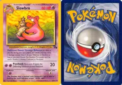 Slowbro 43/62 Uncommon Fossil Pokemon MP - Image 3