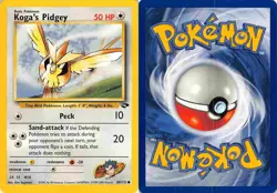 Koga's Pidgey 80/132 Common Gym Challenge Pokemon LP - Image 3