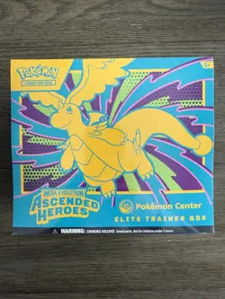 Pokemon TCG: Mega Evolution Ascended Heroes Pokemon Center Elite Trainer Box ETB - Image 1