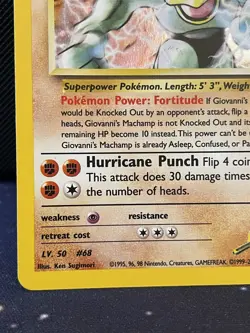 Giovanni's Machamp 6/142 - Pokemon Gym Challenge - Holo Rare - NM/VLP - Image 5