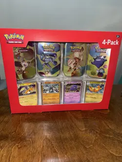 Pokemon 151 Sam’s Club Exclusive 4 Mini Tins & 4 Promo Bundle NEW SEALED - Image 1