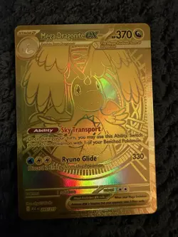 Pokemon TCG Ascended Heroes Mega Dragonite ex Mega Hyper Rare 295/217 GOLD MINT - Image 2