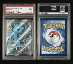 Pokemon Mew ex 216/091 SV: Paldean Fates Shiny Ultra Rare Holo EX PSA 9 180 HP - Image 3