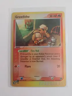 Growlithe 65/100 Reverse Holo - Common - Pokemon EX Sandstorm - MP - See Video - Image 1