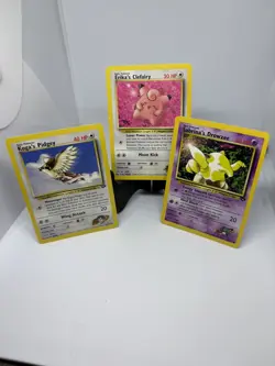 Pokemon Gym Challenge LOT Erika’s Clefairy 40/132 S Drowzee 95/133 Pidgey 49/132 - Image 4