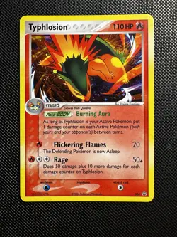 Pokemon TCG Typhlosion 34 Nintendo Black Star Promo Holo W SWIRL - Image 1