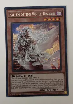 Fallen of the White Dragon BPRO-EN024 Secret Rare 1st Burst Protoc ol Yugioh - Image 1