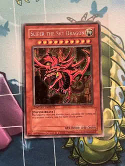 Yu-Gi-Oh! Slifer the Sky Dragon YMA-EN001 Secret Rare Limited Edition LP - Image 1