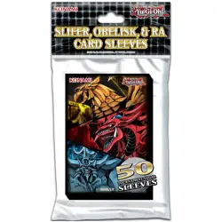 Yu-Gi-Oh! Slifer, Obelisk, & Ra Card Sleeves (50 Pack) - Konami New & Sealed - Image 1