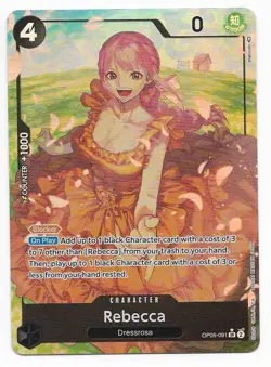 Rebecca One Piece TCG Awakening of the New Era OP05-091 Alt Art Super Rare 24HR! - Image 1