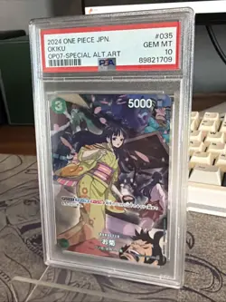 PSA 10 Okiku SP OP01-035 500 Years in the Future (OP07) One Piece TCG Japanese - Image 2