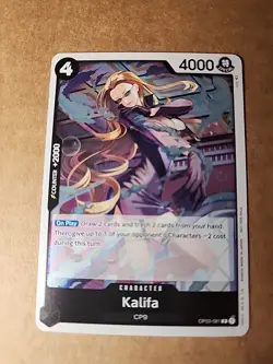 1x Promo One Piece TCG OP03-081 Kalifa Alt Art AA Foil Dash Pack English - Image 1