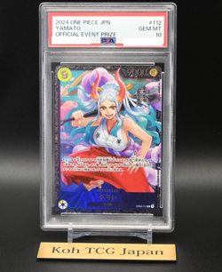PSA 10 Yamato OP04-112 SR Flagship Battle Best 8 Prize Japanese ONE PIECE Card - Image 4