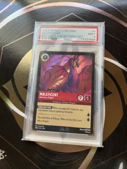 Disney Lorcana 2022 D23 Expo Limited edition set. PSA 9 & 10 + Original Folder - Image 5