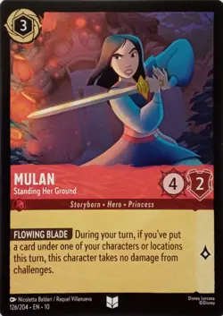 126/204 MULAN STANDING HER GROUND EN10 UNCOMMON DISNEY LORCANA - Image 1