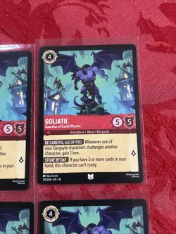4x Lorcana Whispers - Goliath - Guardian of Castle Wyvern - 119/204 x4 - Image 2