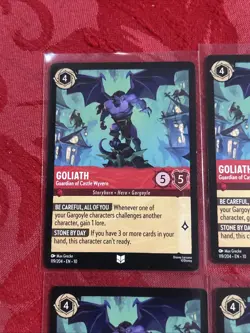 4x Lorcana Whispers - Goliath - Guardian of Castle Wyvern - 119/204 x4 - Image 3