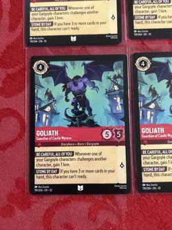 4x Lorcana Whispers - Goliath - Guardian of Castle Wyvern - 119/204 x4 - Image 4
