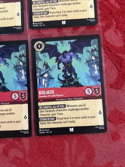 4x Lorcana Whispers - Goliath - Guardian of Castle Wyvern - 119/204 x4 - Image 5