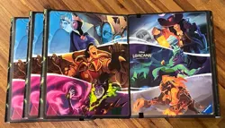 Lot Of 4: Disney Lorcana The First Chapter Villians 9 Pocket Binder - 252 Cards - Image 1