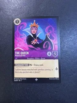 🔮2023 Disney Lorcana The Queen 56/204 Super Rare Non-Foil Wicked And Vain MINT - Image 1
