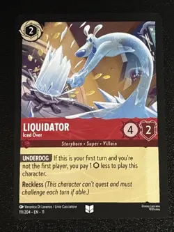 Disney Lorcana Winterspell Liquidator - Iced Over 111/204 NM - Image 1
