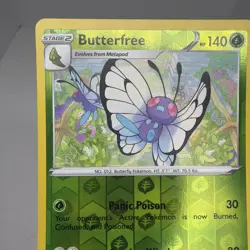 Pokemon Card Butterfree Rebel Clash Reverse Holo 003/192 Near Mint - Image 2