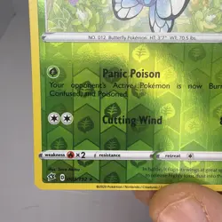 Pokemon Card Butterfree Rebel Clash Reverse Holo 003/192 Near Mint - Image 4