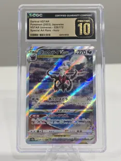 CGC 10 Pristine Darkrai VSTAR 228/172 SAR VSTAR Universe s12a Pokemon Card - Image 1