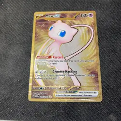 Mew EX - 151 - Shiny Gold Metal Card - Promo 205/165 - Pokemon - NM - Image 1