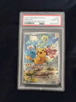 Pikachu 027 Sv: Scarlet & Violet Promo Card PSA 10 - Image 1