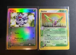 Pokemon TCG EX Ruby & Sapphire 2003 Holo Lot Koffing Dustox 2 Cards Vintage Rare - Image 1