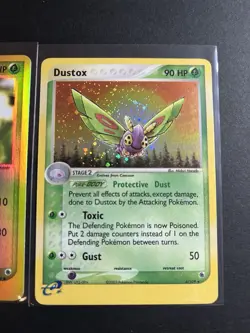 Pokemon TCG EX Ruby & Sapphire 2003 Holo Lot Koffing Dustox 2 Cards Vintage Rare - Image 2