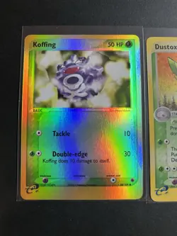 Pokemon TCG EX Ruby & Sapphire 2003 Holo Lot Koffing Dustox 2 Cards Vintage Rare - Image 3