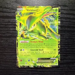 Pokemon TCG Virizion EX Plasma Blast Holo Ultra Rare Card 9/101 - Image 1