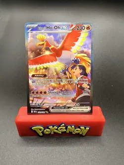 Pokemon Card TCG Ethan's Ho-Oh ex 230/182 SV10 Destined Rivals Rare Holo EX M/NM - Image 1