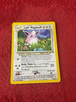 Light Wigglytuff 54/105 Neo Destiny Regular Pokemon Card Lp- - Image 1
