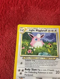 Light Wigglytuff 54/105 Neo Destiny Regular Pokemon Card Lp- - Image 3