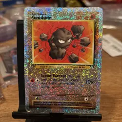 Pokemon TCG Geodude Reverse Holo Card 77/110 Legendary Collection 2002 - Image 1