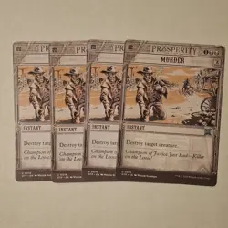 Wizards of the Coast MTG Murder Instant Prosperity Set x4 English Cards - Image 1