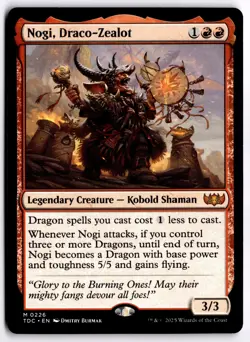Nogi, Draco-Zealot NM TDC Commander: Tarkir: Dragonstorm MTG - Image 1