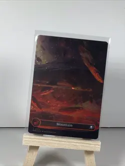 Mountain (Borderless) (Galaxy Foil) 0370 (L) MTG Edge of Eternities (EOE) - Image 2