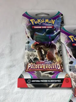 4x Pokemon TCG Paldea Evolved Booster Sleeved Packs Factory Sealed New ✅ - Image 4