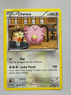 Chansey 80/119 Common Phantom Forces Pokemon Moderately Played - Image 1