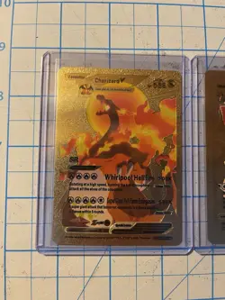Pokemon Textured Gold Foil Fan Art Pokemon (lot Of 3) - Image 2